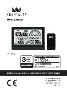 Bedienungsanleitung Krontaler HY 1407-b Wetterstation