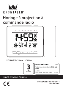 Manuale Krontaler PC 1508-b Radiosveglia
