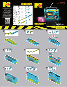 Manual Brickcraft set 72007 MTV Boom box