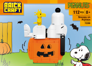 Manual Brickcraft set 72280 Peanuts Snoopy on Pumpkin