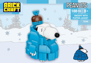 Manual Brickcraft set 72346 Peanuts Snoopy with puffer jacket