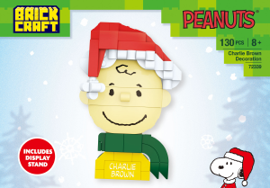 Manual Brickcraft set 72339 Peanuts Charlie Brown decoration