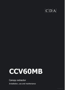 Handleiding CDA CCV60MB Afzuigkap
