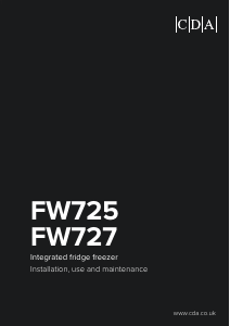 Bruksanvisning CDA FW725 Kyl-frys