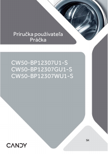 Návod Candy CW50-BP12307WU1-S Práčka