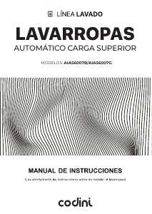 Manual de uso Codini AIAS6007G Lavadora