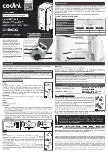 Manual de uso Codini Q-Bico 8053 Lavadora