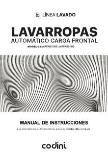 Manual de uso Codini AIAFA8014B Lavadora