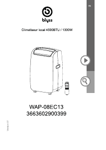 Mode d’emploi Equation WAP-08EC13 Climatiseur