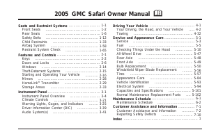 Bruksanvisning GMC Safari (2005)