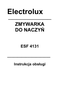 Instrukcja Electrolux ESF4131 Zmywarka