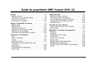 Mode d’emploi GMC Canyon (2010)