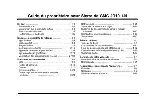 Mode d’emploi GMC Sierra HD (2010)
