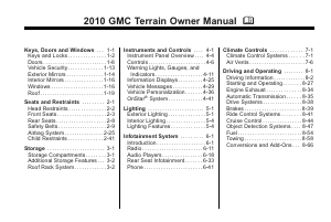 Handleiding GMC Terrain (2010)