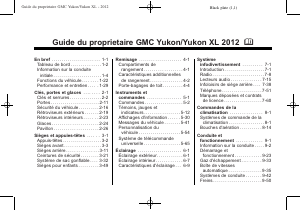 Mode d’emploi GMC Yukon XL (2012)
