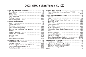 Manual GMC Yukon XL (2003)