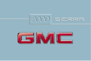 Bruksanvisning GMC Sierra (2000)