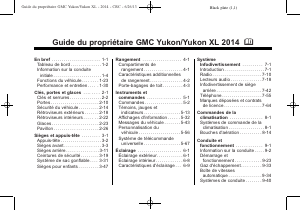 Mode d’emploi GMC Yukon XL (2014)