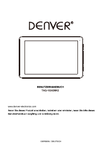 Bedienungsanleitung Denver TAQ-10242MK2 Tablet