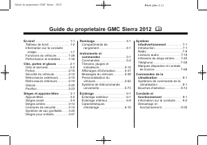 Mode d’emploi GMC Sierra (2012)
