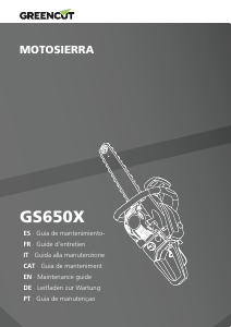 Manual de uso Greencut GS650X Sierra de cadena