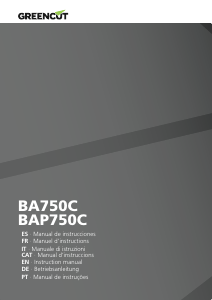 Mode d’emploi Greencut BAP750C Pompe à eau