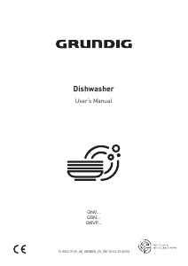 Bruksanvisning Grundig GNVP3630B Diskmaskin