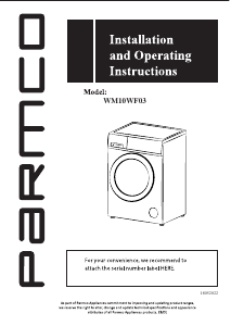 Bruksanvisning Parmco WM10WF03 Tvättmaskin