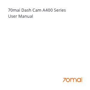 Instrukcja 70Mai A400 Action cam