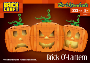 Manual Brickcraft set 72427 Bricktanicals Brick O-Lantern