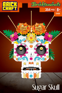 Manual Brickcraft set 72426 Bricktanicals Sugar skull