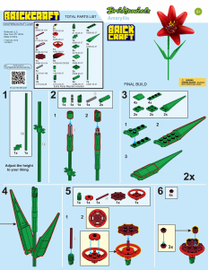 Manual Brickcraft set 72578 Bricktanicals Amaryllis