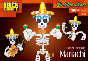 Manual Brickcraft set 72428 Bricktanicals Day of the dead mariachi