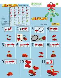 Manual Brickcraft set 72096 Bricktanicals Mistletoe