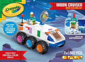 Manual Brickcraft set 72103 Crayola Moon cruiser