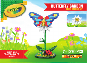 Manual Brickcraft set 72114 Crayola Butterfly garden