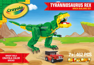 Manual Brickcraft set 72109 Crayola Tyrannosaurus Rex