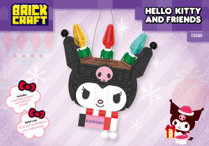 Manual Brickcraft set 72350 Hello Kitty Kuromi decoration