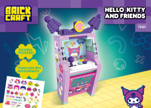 Manual Brickcraft set 72421 Hello Kitty Kuromi arcade