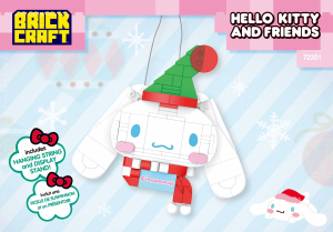 Manual Brickcraft set 72351 Hello Kitty Cinnamoroll decoration