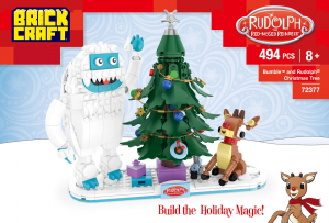 Manual Brickcraft set 72377 Rudolph Bumble and Christmas tree