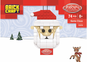 Manual Brickcraft set 72027 Rudolph Santa Claus ornament