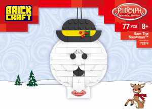 Manual Brickcraft set 72023 Rudolph Sam the snowman ornament