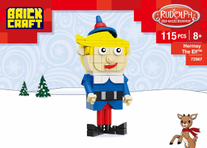Manual Brickcraft set 72017 Rudolph Hermey the Elf
