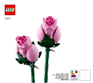 Bedienungsanleitung Lego set 10374 Botanical Collection Rosa Rosenstrauß