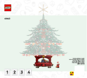 Manual Lego set 41843 Icons Árvore de Natal Familiar de Decoração