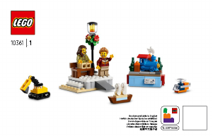 Manual Lego set 10361 Icons Comboio «Holiday Express»