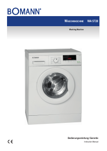 Bedienungsanleitung Bomann WA 5720 Waschmaschine
