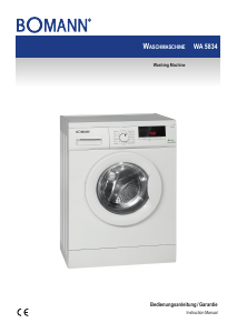 Manual Bomann WA 5834 Washing Machine