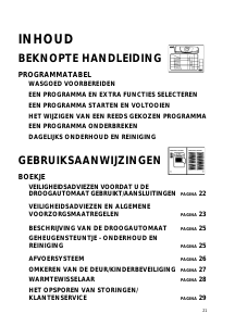 Handleiding Bauknecht TRKD Excellence 270 Wasdroger